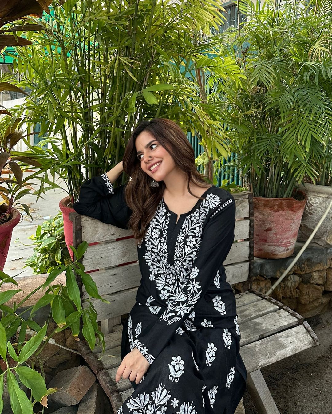 Desi Embroidery Kurti Summer Stuff long