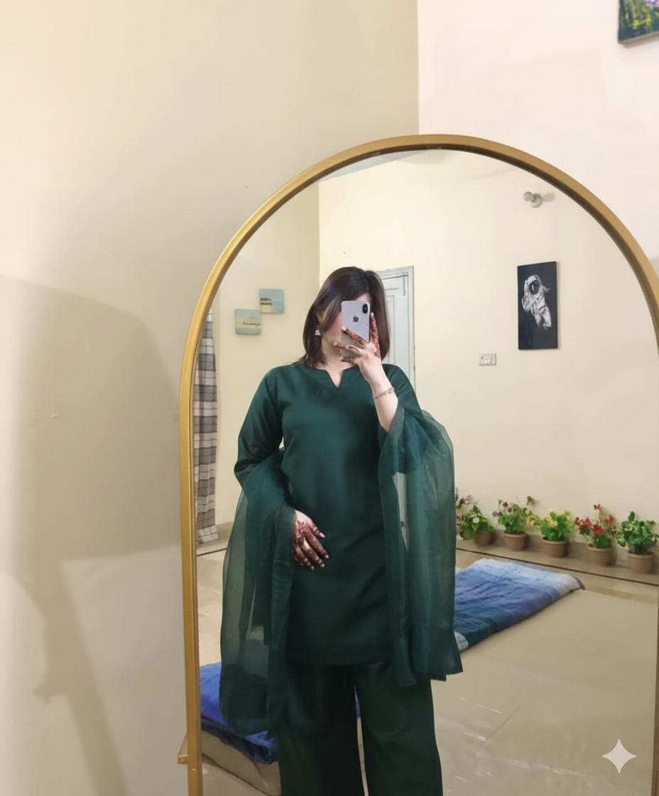 Solid Farshi Shalwar By Maheen Closet ❤️