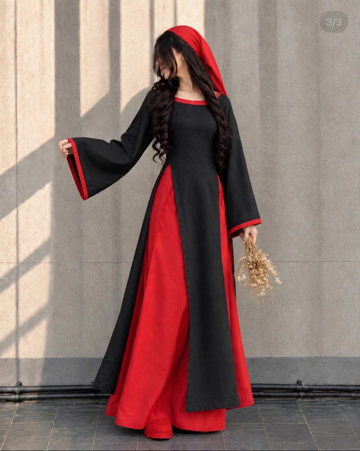 Scarlet - Bell Sleeve Long Dress