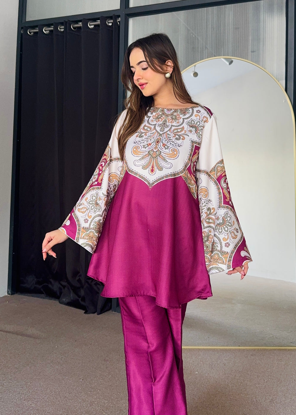 .Pink Kurta Set Premium Quality 100% Original 💕