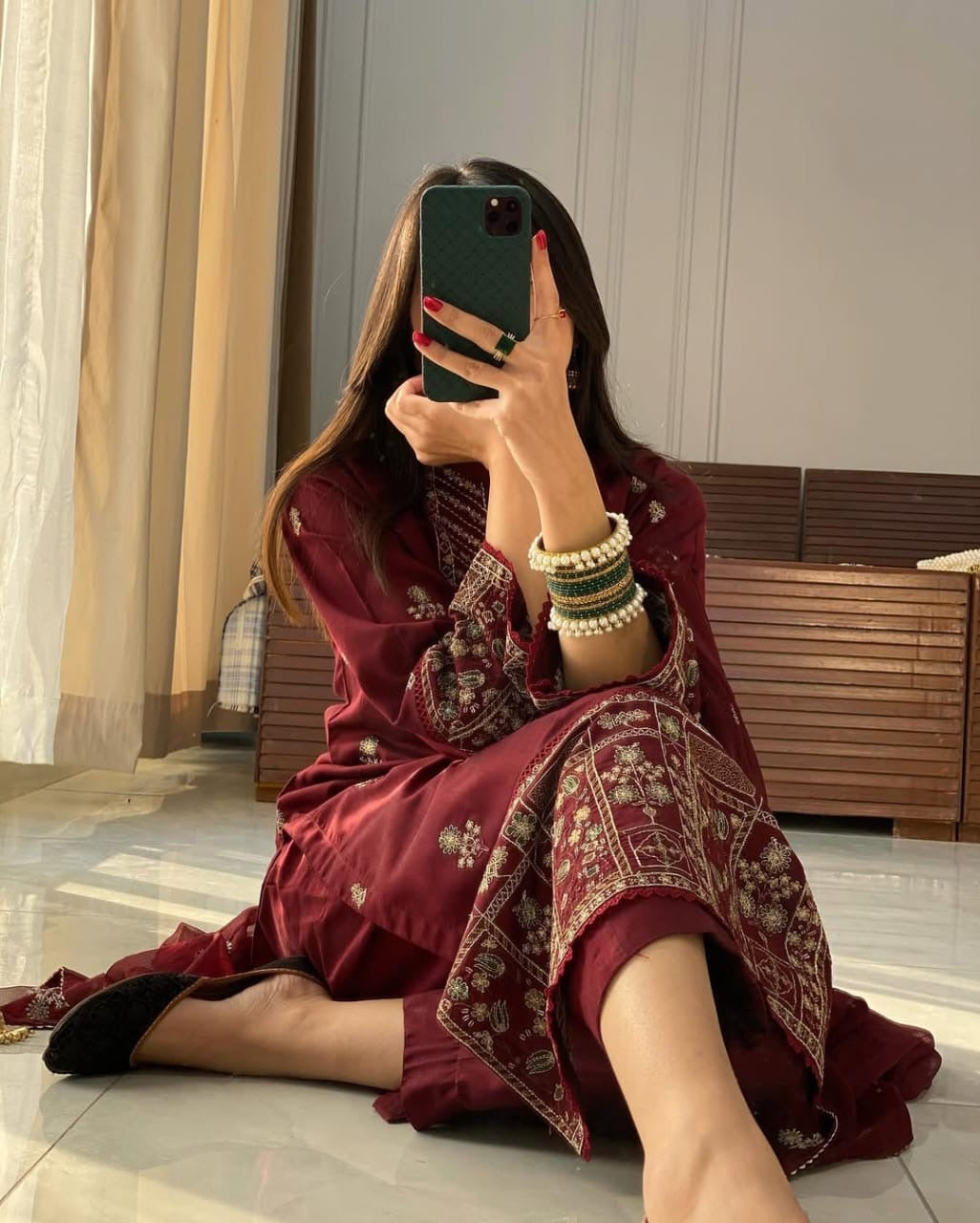 Heavy Embroded 3Pcs By Maheen Closet
