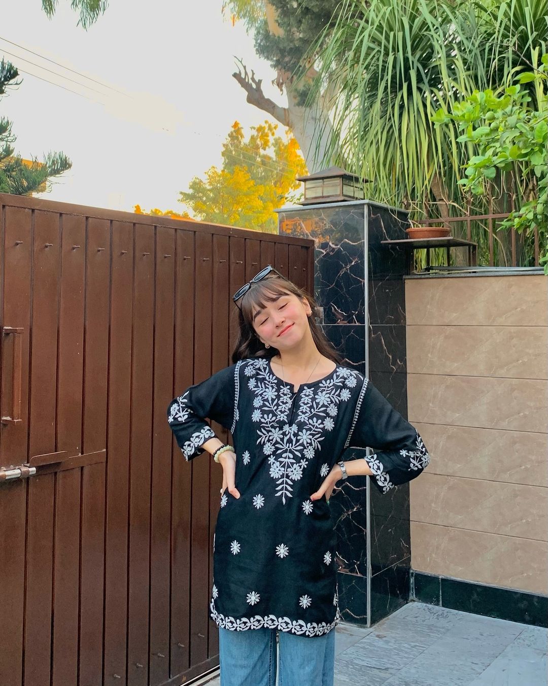 Desi Chickenkari kurti in short