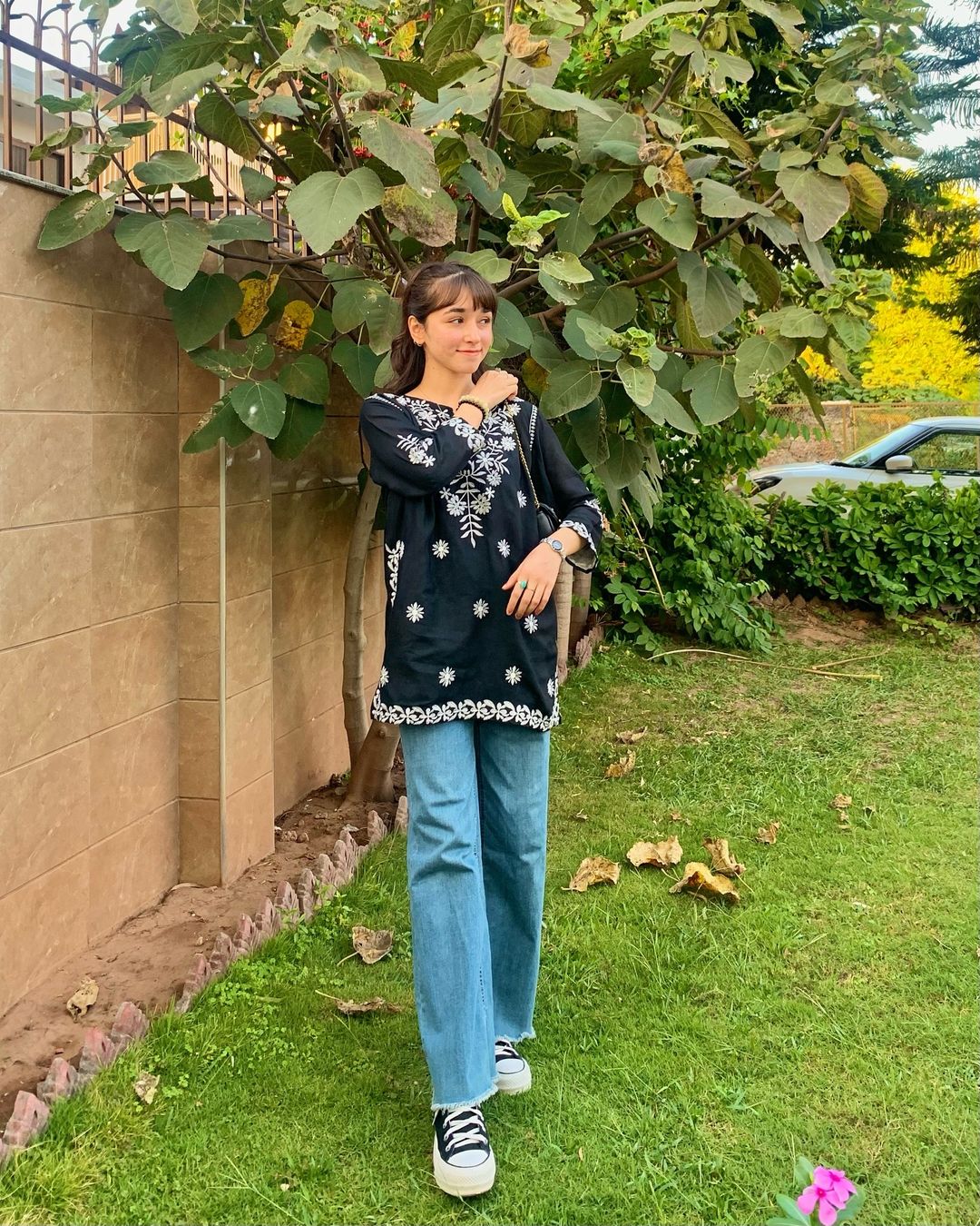 Desi Chickenkari kurti in short