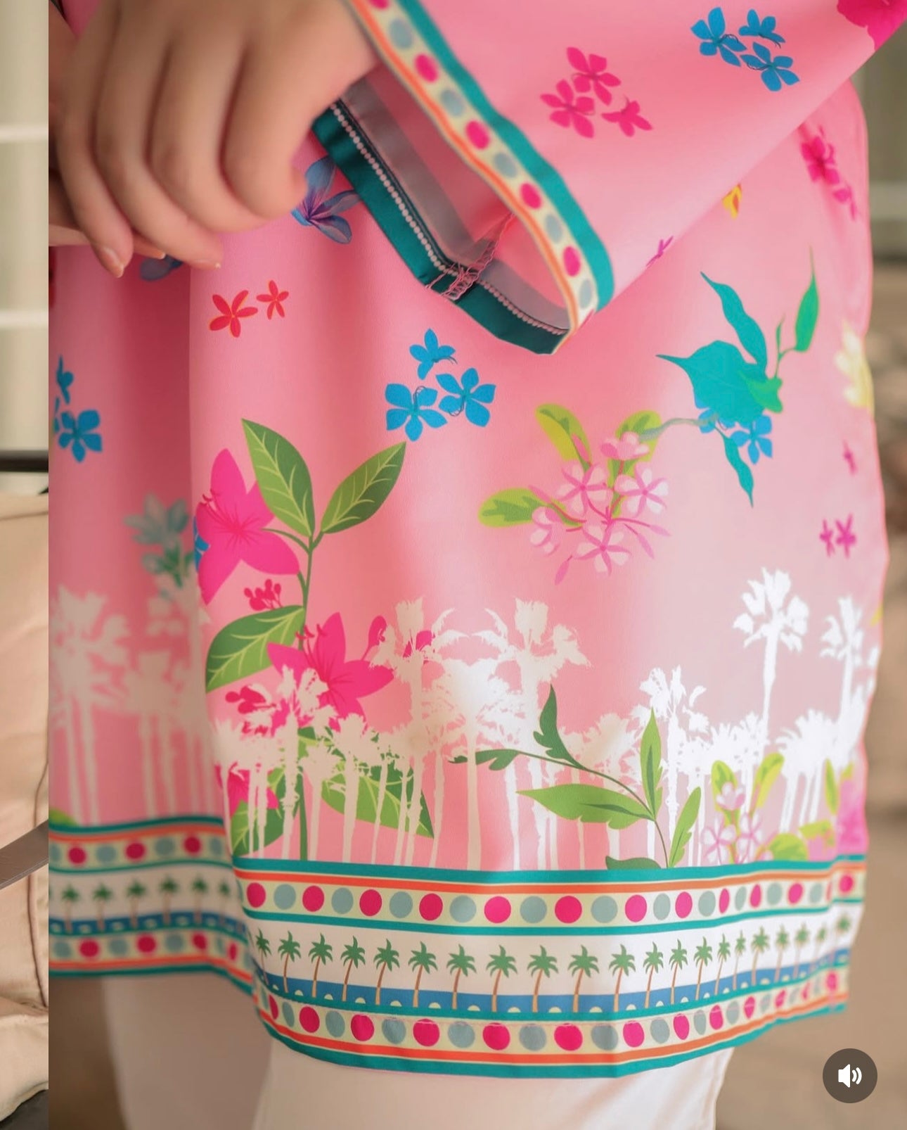 Unstitch 2 Pcs Pink Flower 🌸