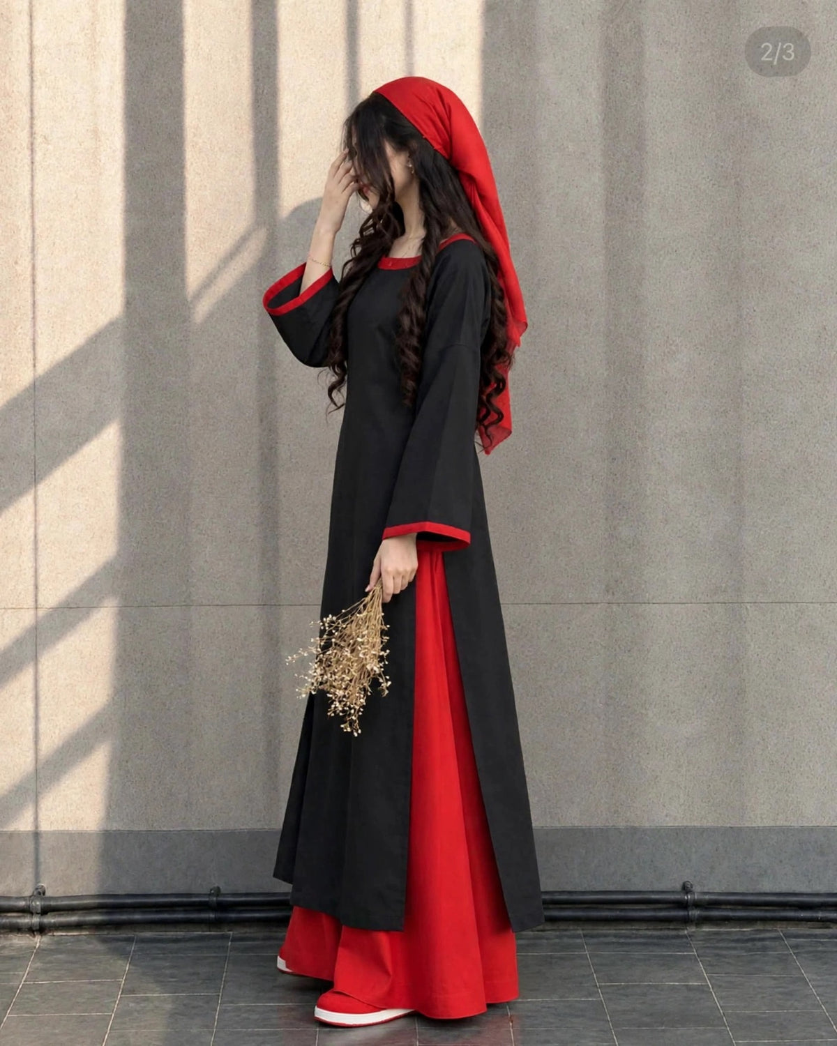 Scarlet - Bell Sleeve Long Dress