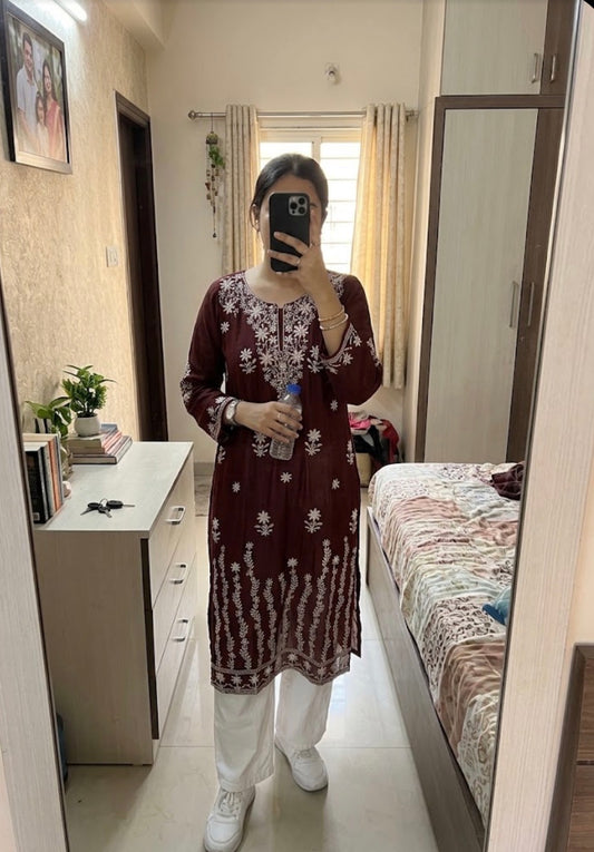 New Indian Embroidery Kurti Summer Stuff long