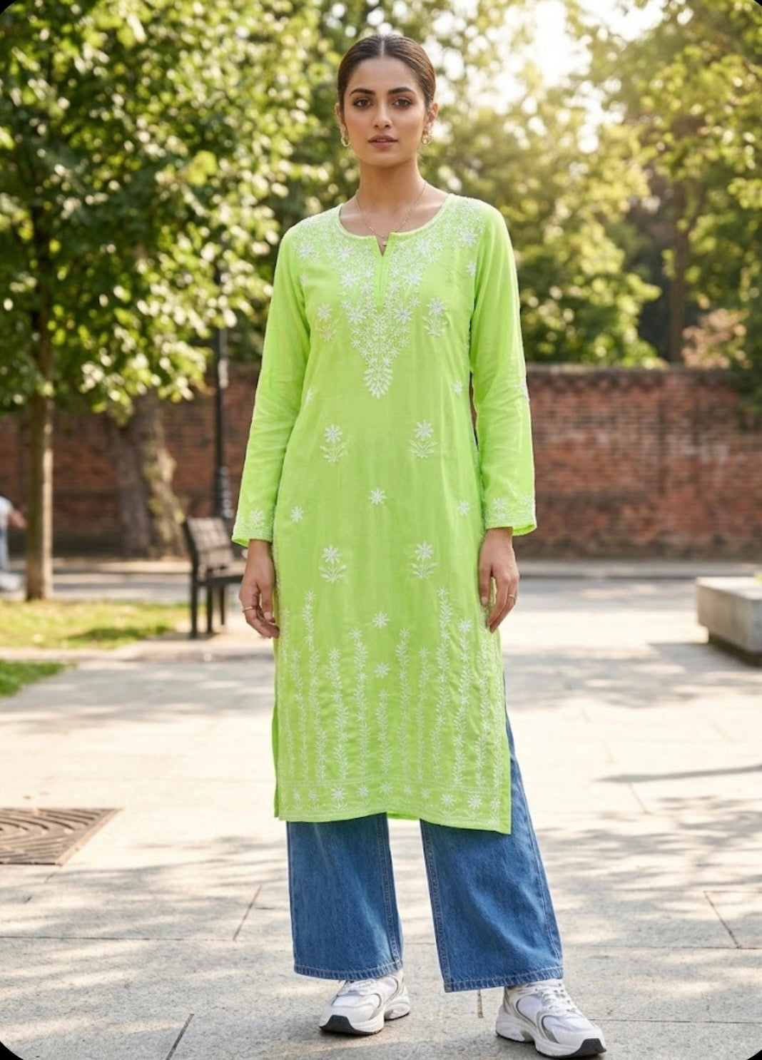 New Indian Embroidery Kurti Summer Stuff long