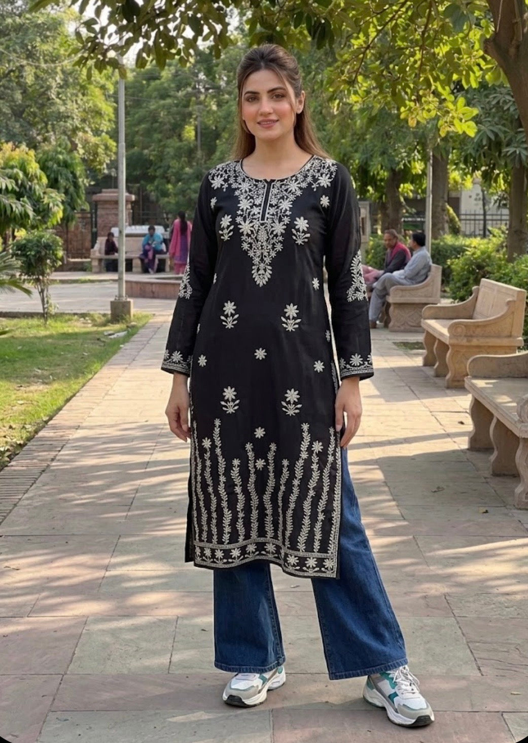 New Indian Embroidery Kurti Summer Stuff long