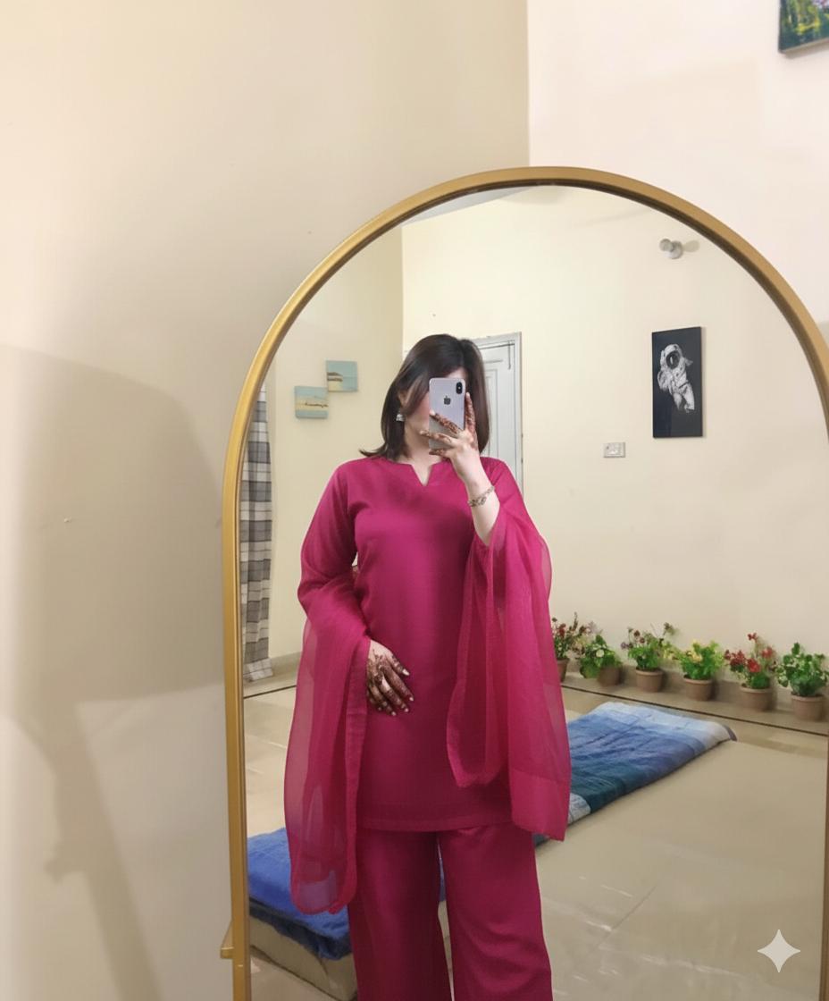 Solid Farshi Shalwar By Maheen Closet ❤️