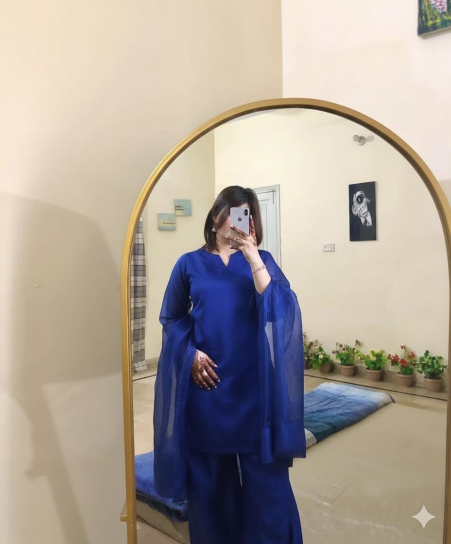 Solid Farshi Shalwar By Maheen Closet ❤️