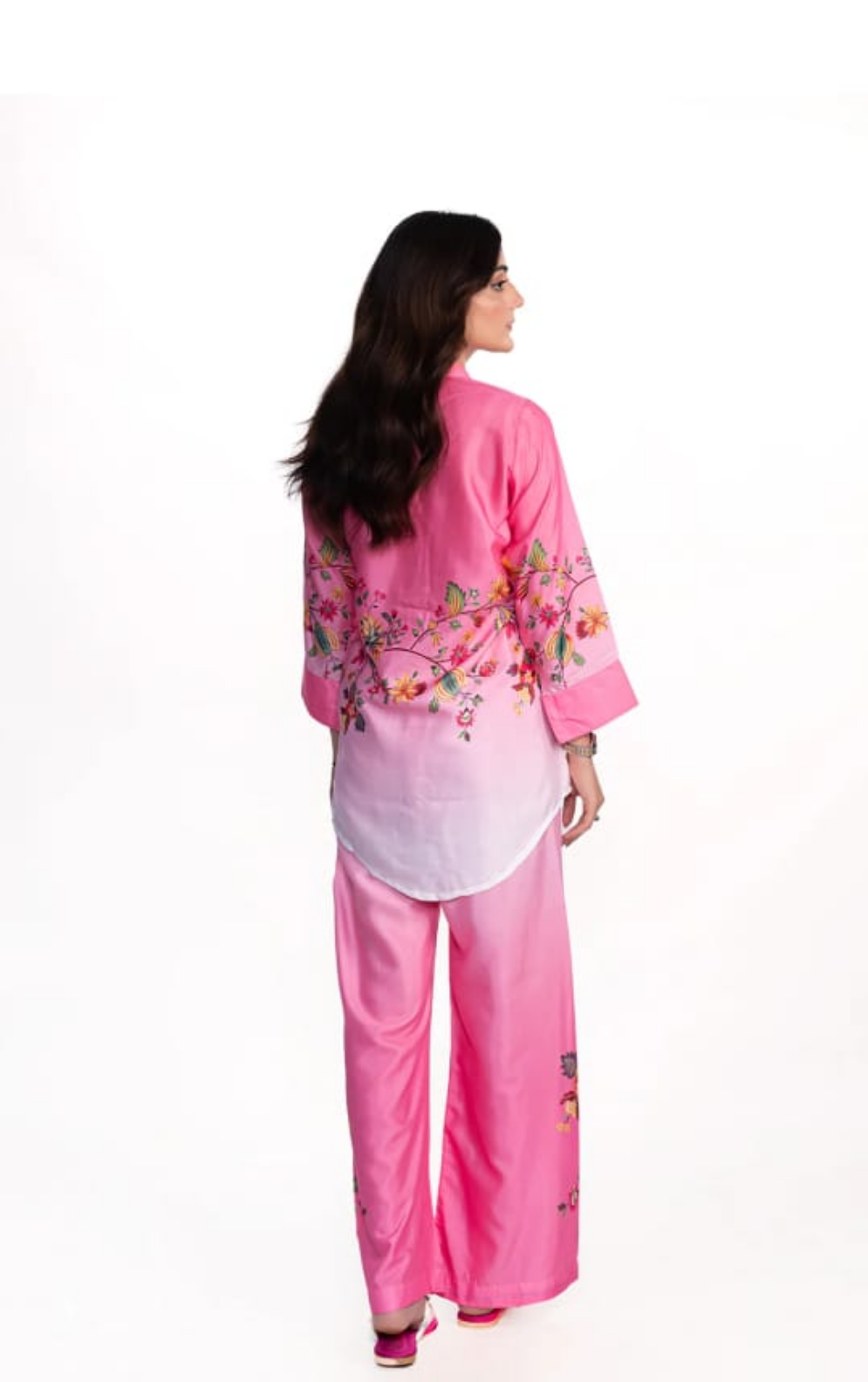 Pinkish Print 2 Pcs Dress