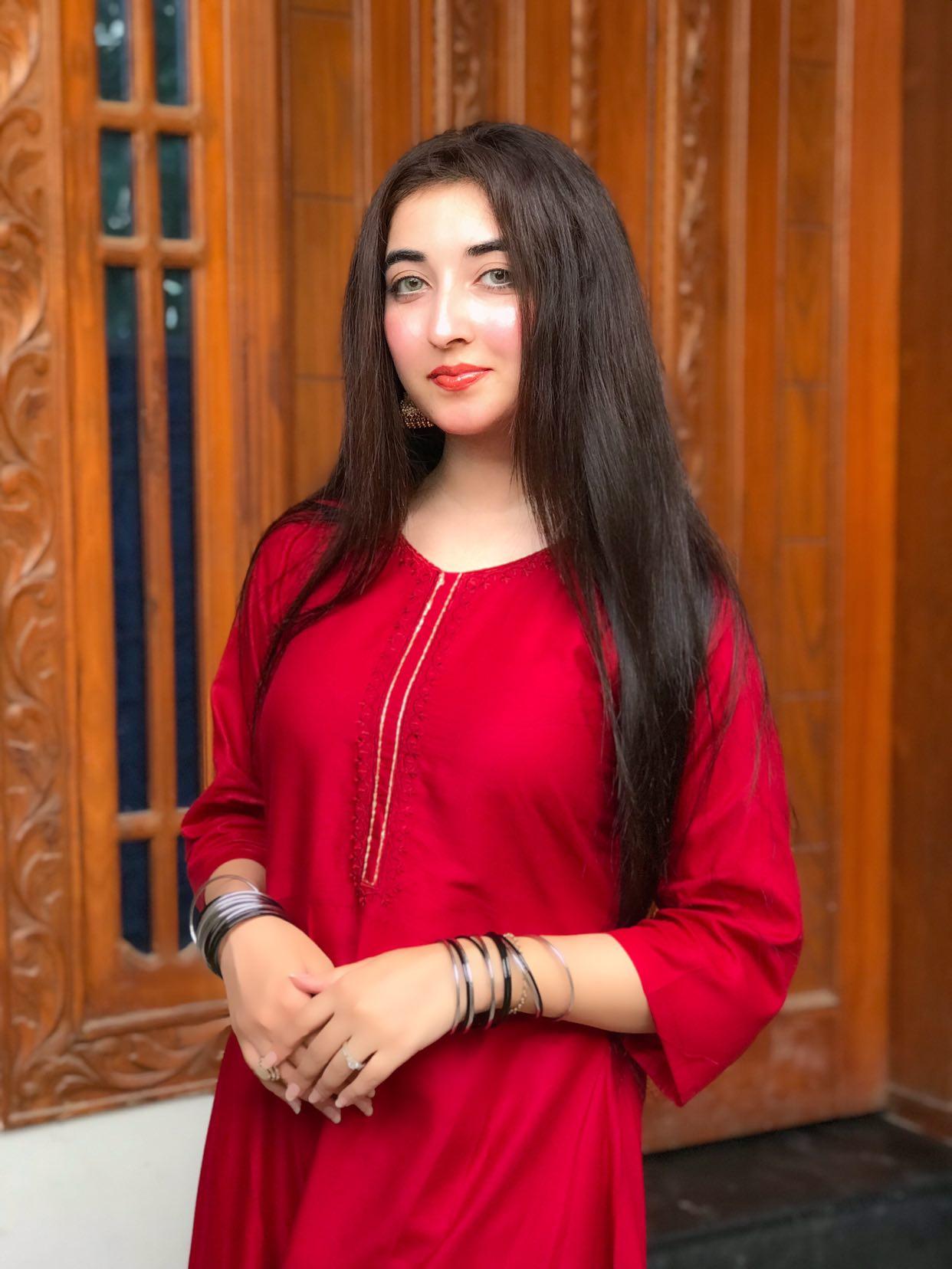 Maroon Dress By Maheen Closet