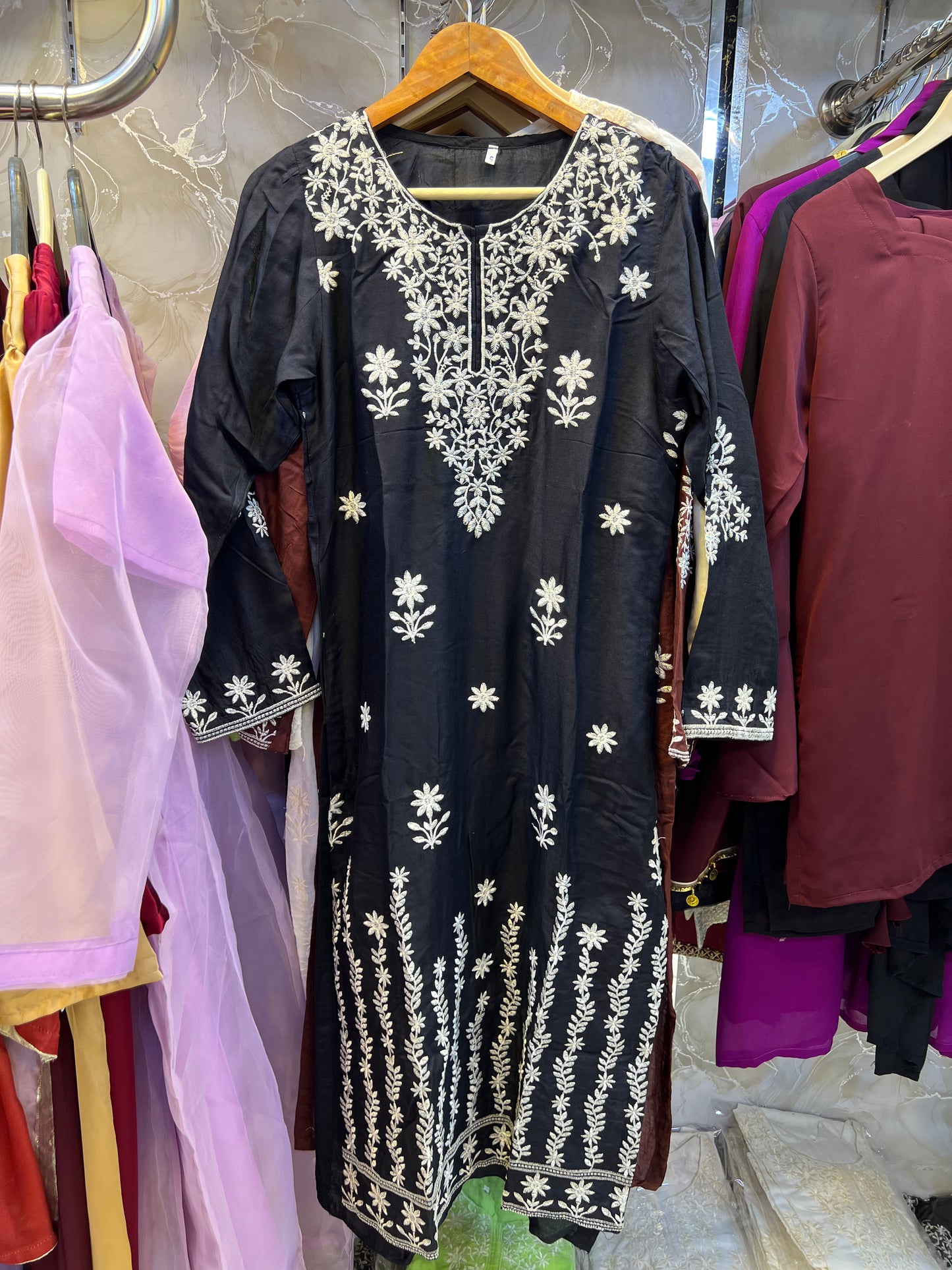 New Indian Embroidery Kurti Summer Stuff long