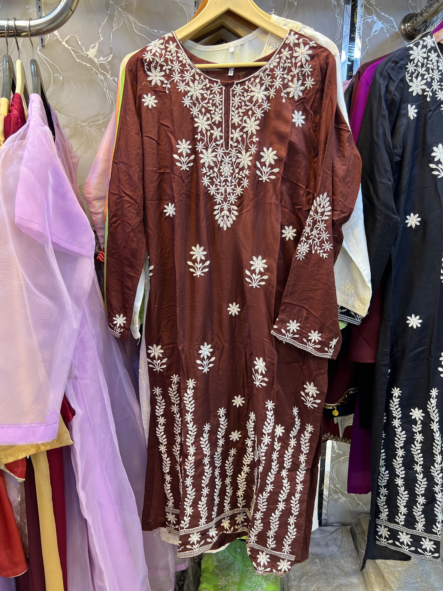 New Indian Embroidery Kurti Summer Stuff long