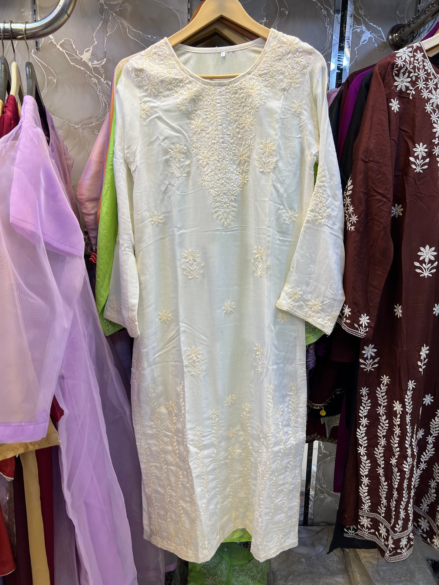 New Indian Embroidery Kurti Summer Stuff long