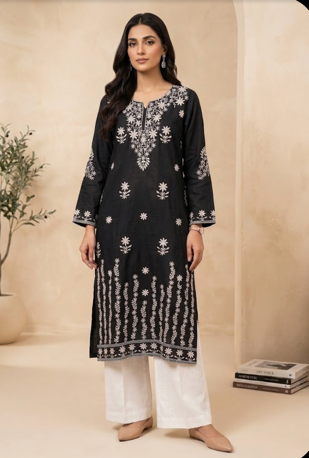 New Indian Embroidery Kurti Summer Stuff long
