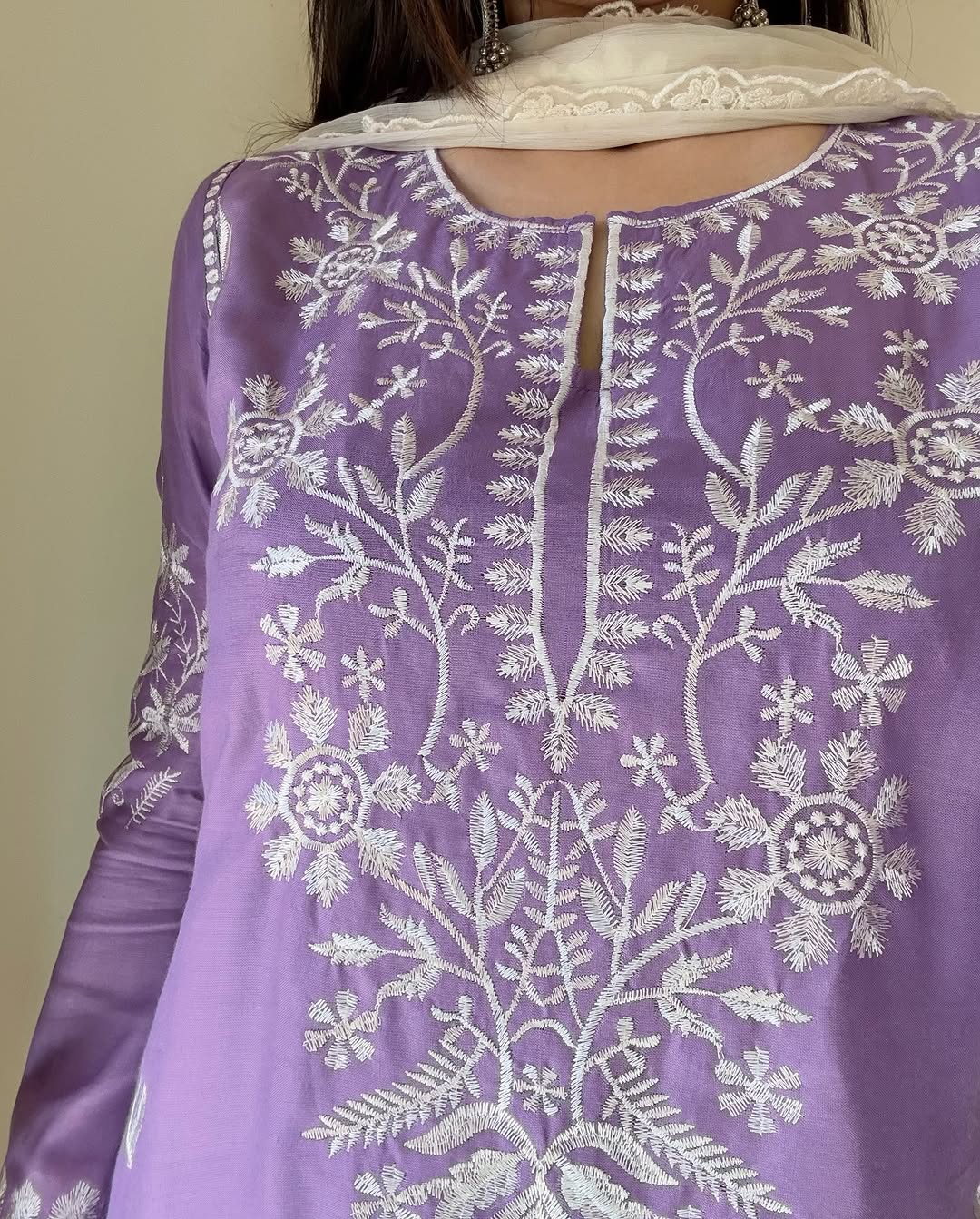 Desi chicken kari long Kurta Set ♥️