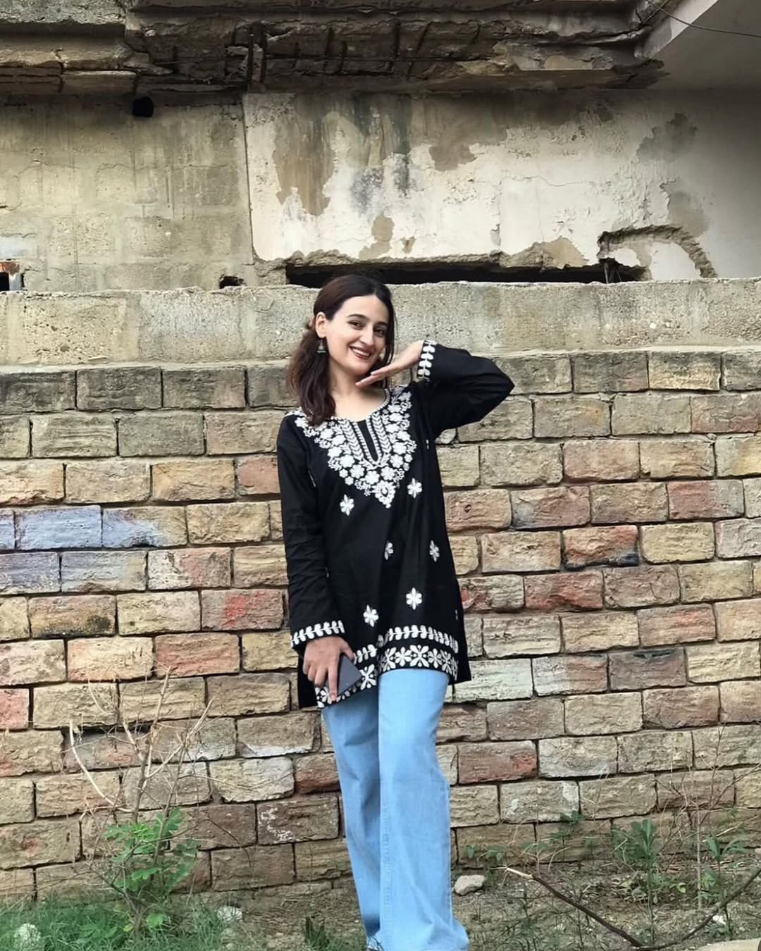 New Desi Embroided Kurti In Short ♥️