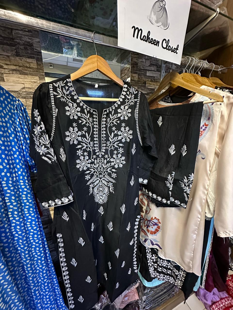Desi chicken kari long Kurta Set ♥️