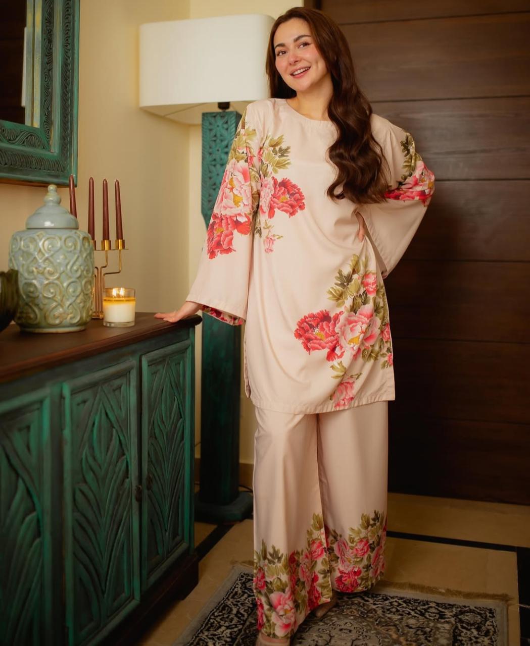 Flower Print 2 Pcs Dress Eid Arrival
