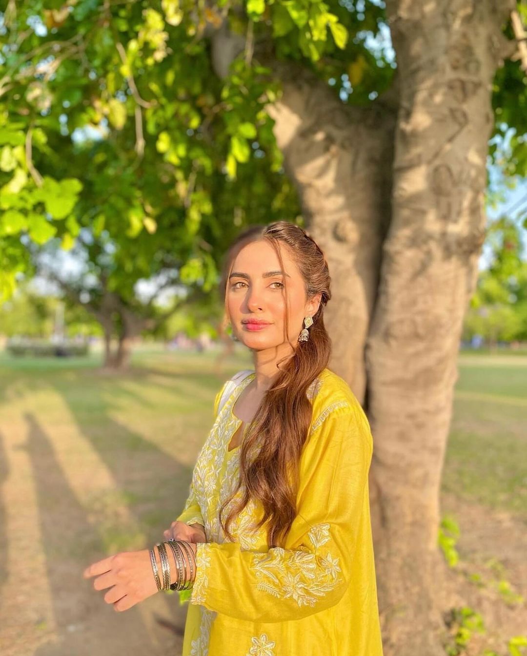 Indian Embroidery Kurti in Yellow 💛