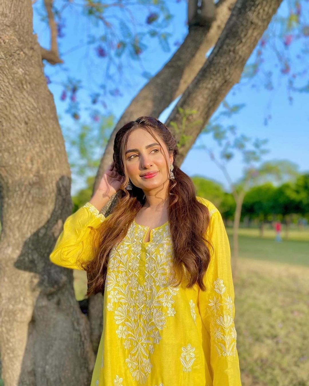 Indian Embroidery Kurti in Yellow 💛